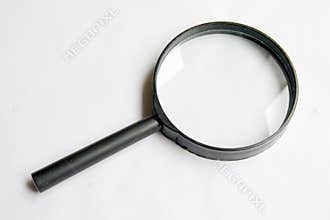 Magnifier on white background