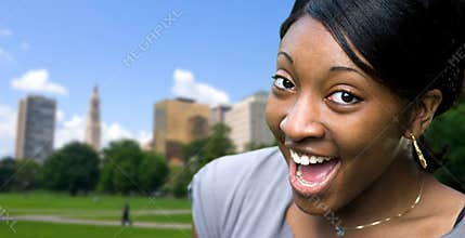Happy Young Woman