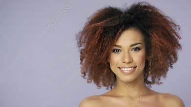 Cheerful charming ethnic model