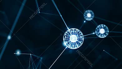 Block chain concept.