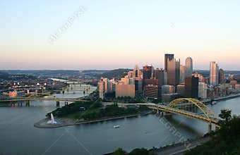 Pittsburgh at Sunset