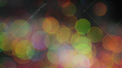 Bright magic colorful bokeh effect as background. Stock footage. Abstract blurred colored lights
