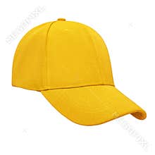 Yellow baseball cap isolated