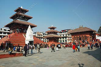 Street Life In Kathmandu,Durbar Square