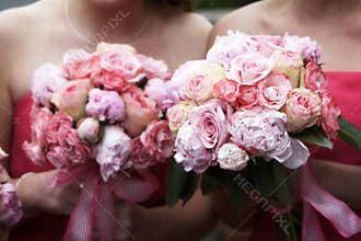 Wedding bouquet of flowers