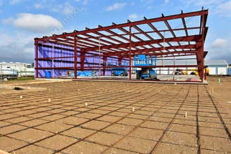 New commercial building under construction.