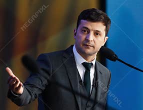 Newly elected President of Ukraine Vladimir Zelensky
