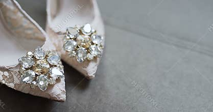 Bride dresses wedding shoes