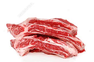 Raw Beef spare ribs