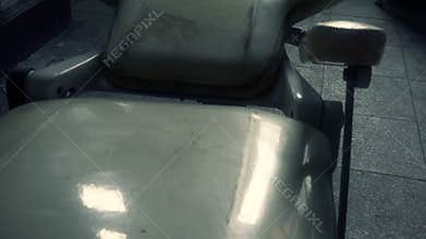 Examination room chair at abandoned asylum