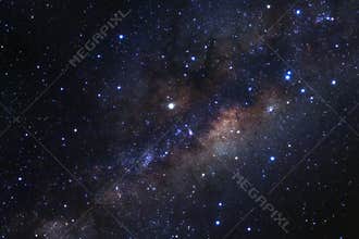 Milky way galaxy with stars and space dust in the universe