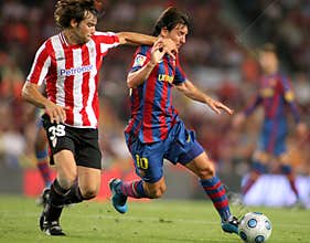 Leo Messi in action