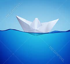 Paper toy-ship
