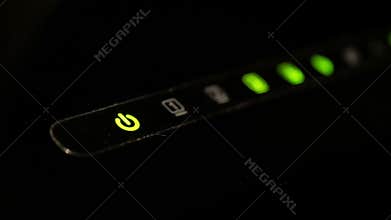 Wireless router LED lights