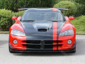 American Muscle Car Red