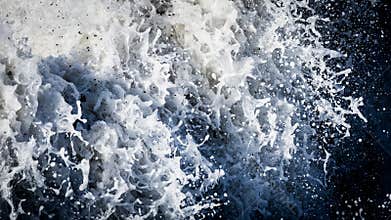 Water splash closeup