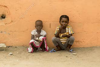African children on the street