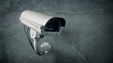 CCTV Outside Building Flashing Light Loop