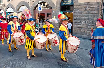 Public parade in Florence, Italy