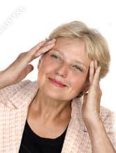 Wrinkles stop - portrait of older woman