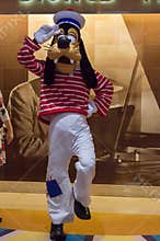 Goofy in a sailor outfit