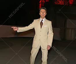 David Bowie Arrives at the Vanity Fair Party for the 2007 Tribeca Film Festival in Lower Manhattan