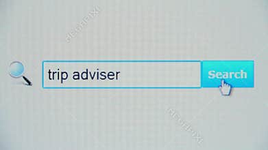Trip adviser - browser search query, Internet web page