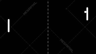 Classic Old Tennis Video Game