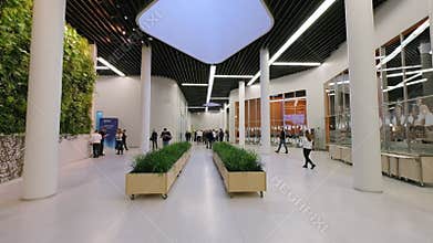 People attend Skolkovo Campus