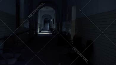 Walking around abandoned building ruins