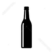 Beer bottle vector icon