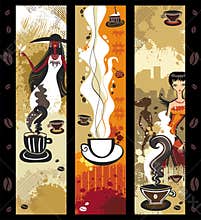 Coffee girls banners.