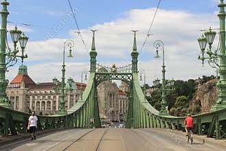 Liberty bridge Budapest Hungary Europe Architecture