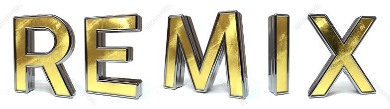 Remix golden text