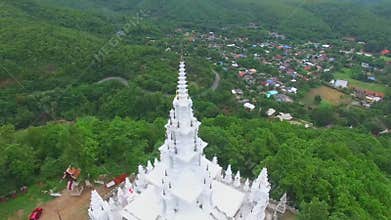 White Temple on Thailand Mountain