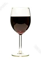 Glass of red wine