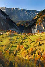 Autumn panorama colors romania