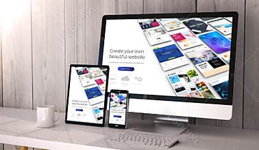 devices responsive on workspace website builder