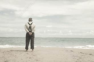 Old man and the beach