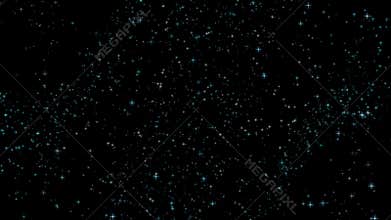 PNG Alpha.Stars animation tamplate.Night stars looping flickering.
