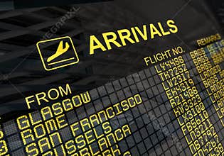 International Airport Arrivals Board