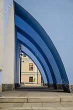 Arch, part of the architectural composition of one of the buildings
