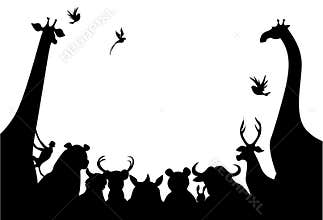 Animals silhouette