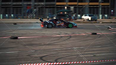 Car, race, competition, smoke, motor, road, sport, wheel, asphalt, automobile, blur, burn, burnout, drag, fast, motion, performanc