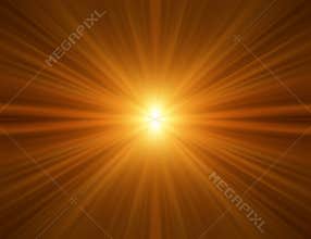 Orange Rays Background