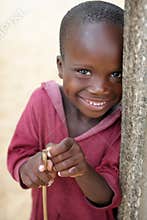 A boy in a slum in Accra, Ghana