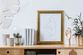 Decorations for trendy white interior