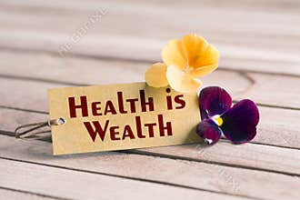 health is wealth tag