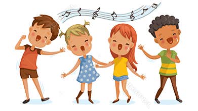 Children singing