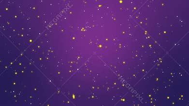 Purple night sky background with animated stars